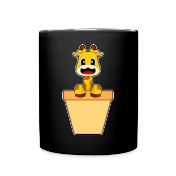 Giraffe Cream Cone - Full Colour Mug - black - Front
