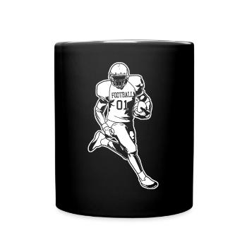 Joueurs de football américain - Mug uni - noir - Devant