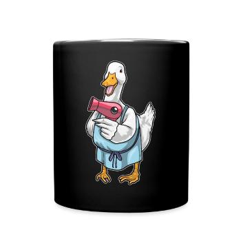 Sèche-cheveux Duck Hairdresser - Mug uni - noir - Devant