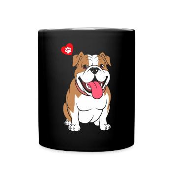 Bouledogue - Mug uni - noir - Devant