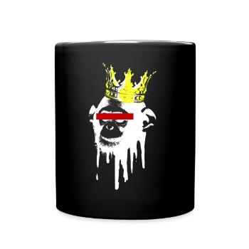 Roi des singes - Mug uni - noir - Devant