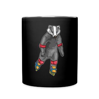Badger Patins à roues alignées - Mug uni - noir - Devant