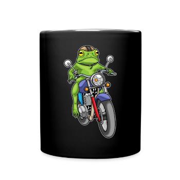 Moto Frog - Mug uni - noir - Devant