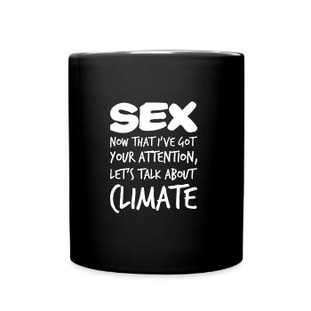 Sexe - climat - Mug uni - noir - Devant