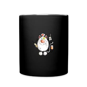 Sick Mouse Shirt · For Patient · Gift - Full Colour Mug - black - Front