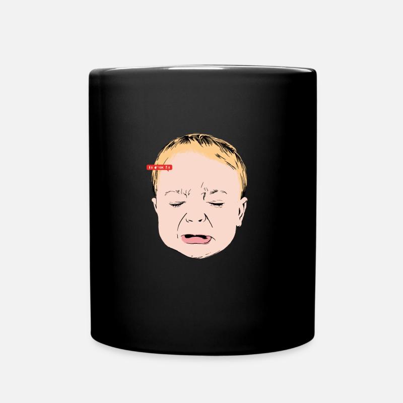 baby crying - Full Colour Mug - black