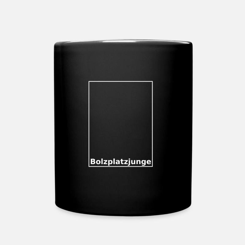 Bolzplatzjunge - Tasse einfarbig - Schwarz