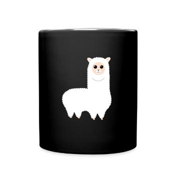 Alpaca Alpaka - Tasse einfarbig - Schwarz - Vorne