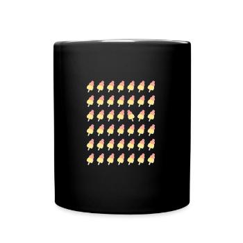 Ice cream cone pattern rockets - OCD - Full Colour Mug - black - Front