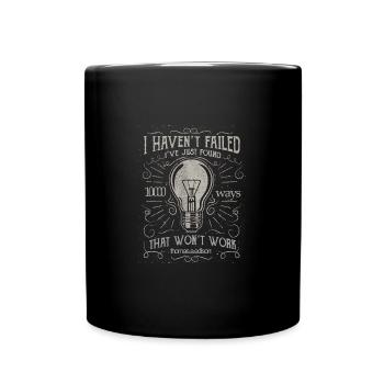 Thomas Edison ampoule - Mug uni - noir - Devant