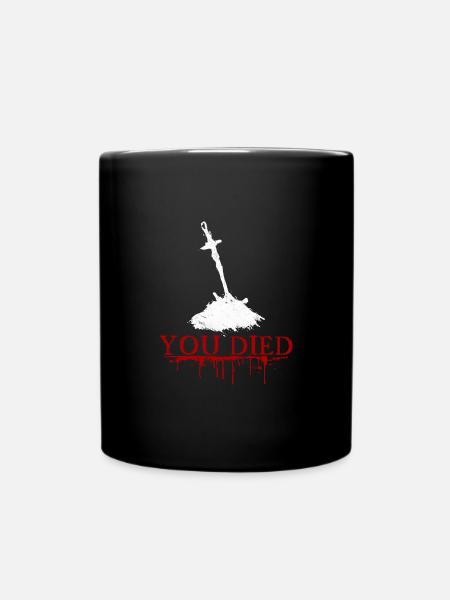 You Died Souls - Tasse einfarbig - Schwarz