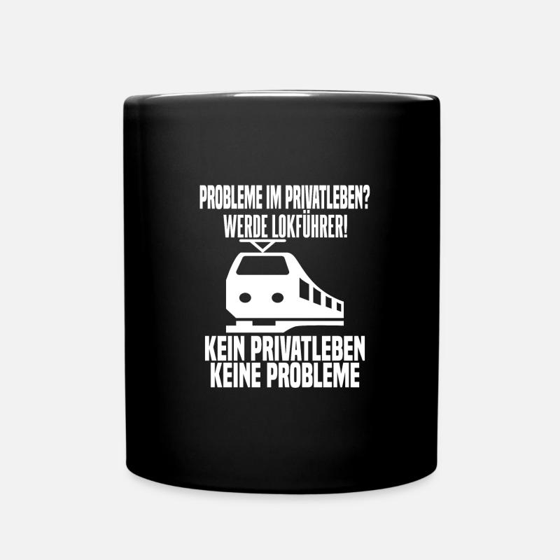 Triebfahrzeugführer Lokführer Zugührer - Tasse einfarbig - Schwarz