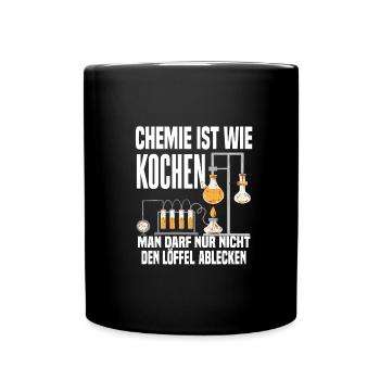 Chemiker Physiker Wissenschaftler Chemielaborant - Tasse einfarbig - Schwarz - Vorne