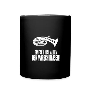 Tenorhorn Flügelhorn Kapelle Orchesterprobe - Tasse einfarbig - Schwarz - Vorne