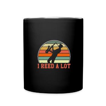 Saxophone Saxophone Jazz Musiciens - Mug uni - noir - Devant