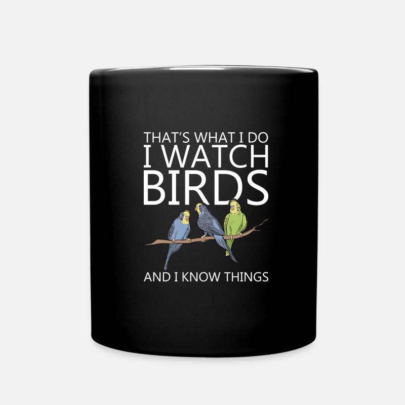 Ornithologist Ornithologin Vogelbeobachter - Ensfarvet krus - sort