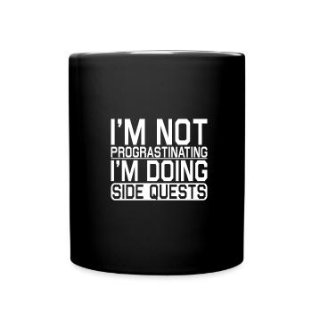 Pen and Paper Role-Playing Game Board Game Fantasy Rpg - Full Colour Mug - black - Front