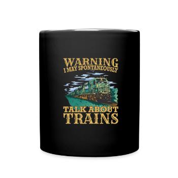 Train de marchandises Conducteur de locomotive Conducteur de locomotive Conducteur de locomotive - Mug uni - noir - Devant