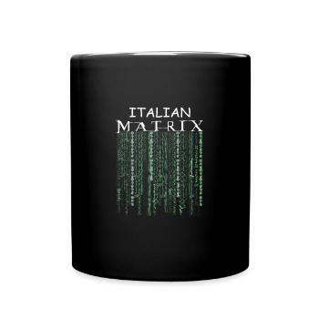 Italian Matrix - Tasse einfarbig - Schwarz - Vorne