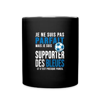 football féminin supporter des bleues france - Mug uni - noir - Devant