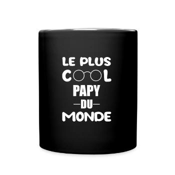Le plus cool papy du monde t-shirt grand-père - Mug uni - noir - Devant