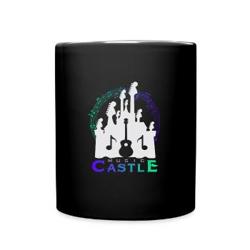 Castle Castle Bergfried Design Middle Ages - Full Colour Mug - black - Front