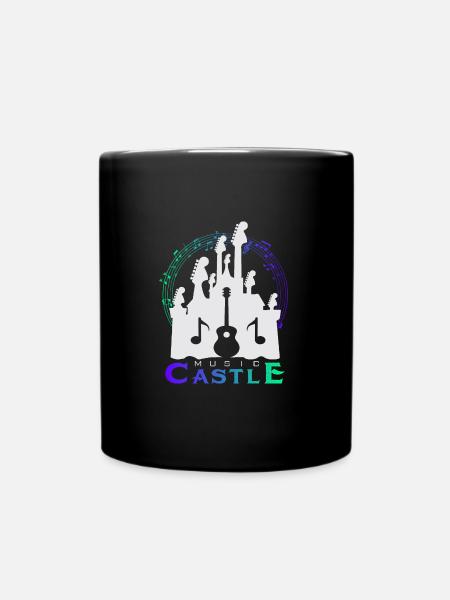 Château Château Bergfried Design Moyen Âge - Mug uni - noir
