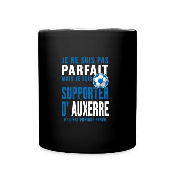 supporter football auxerre sport Club auxerrois - Mug uni - noir - Devant