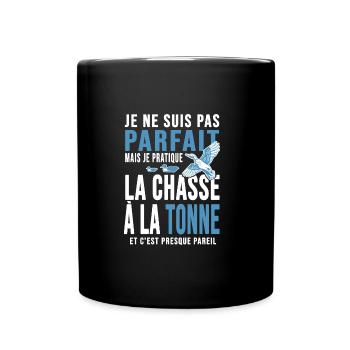 Chasseur chasse à la tonne cadeau cool chasse - Mug uni - noir - Devant