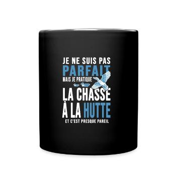 Chasseur chasse à la hutte cadeau cool chasse - Mug uni - noir - Devant