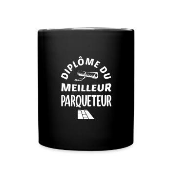 Diplôme du meilleur parqueteur t-shirt homme - Mug uni - noir - Devant
