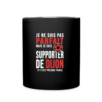 supporter foot Dijon humour football dijonnais - Mug uni - noir - Devant