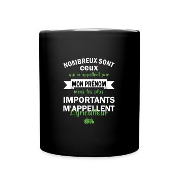 Nombreux sont ceux qui m'appellent par mon prénom - Mug uni - noir - Devant