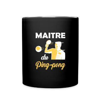 Maitre du ping-pong t-shirt homme humoristique - Mug uni - noir - Devant
