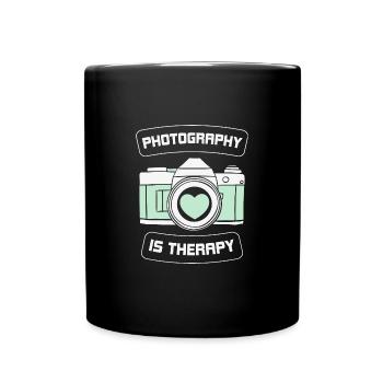 Thérapie - Mug uni - noir - Devant