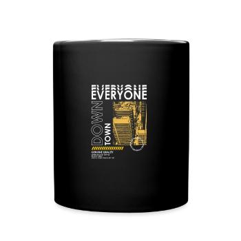 Downtown Streetwear - Tasse einfarbig - Schwarz - Vorne