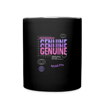 Genuine Streetwear - Tasse einfarbig - Schwarz - Vorne