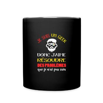 Maillot geek gamer jeux vidéo idée cadeau humour - Mug uni - noir - Devant