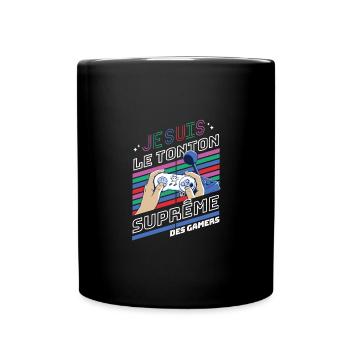 Je suis le tonton suprême des gamers t-shirt - Mug uni - noir - Devant