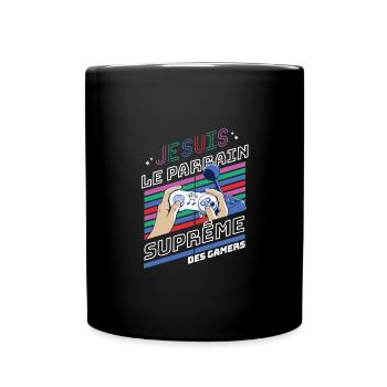 je suis le parrain suprême des gamers t-shirt - Mug uni - noir - Devant