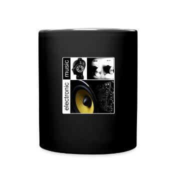 Electronic Music - Geschenk - Tasse einfarbig - Schwarz - Vorne