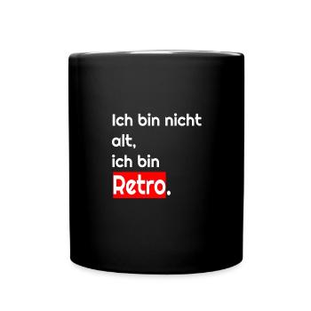 I'm Not Old Retro T-Shirt - Full Colour Mug - black - Front
