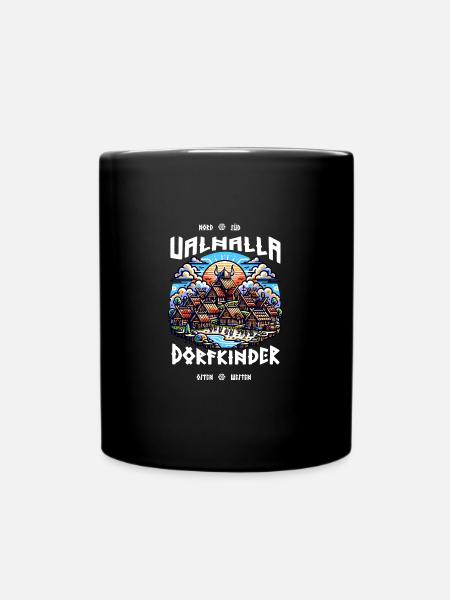 Dorfkinder Kinder Walhalla - Tasse einfarbig - Schwarz