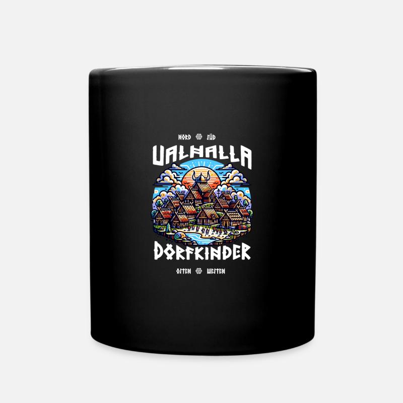 Dorfkinder Kinder Walhalla - Tasse einfarbig - Schwarz