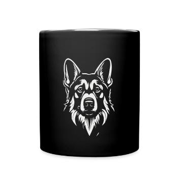 Berger allemand pour le meilleur ami des chiens - Mug uni - noir - Devant