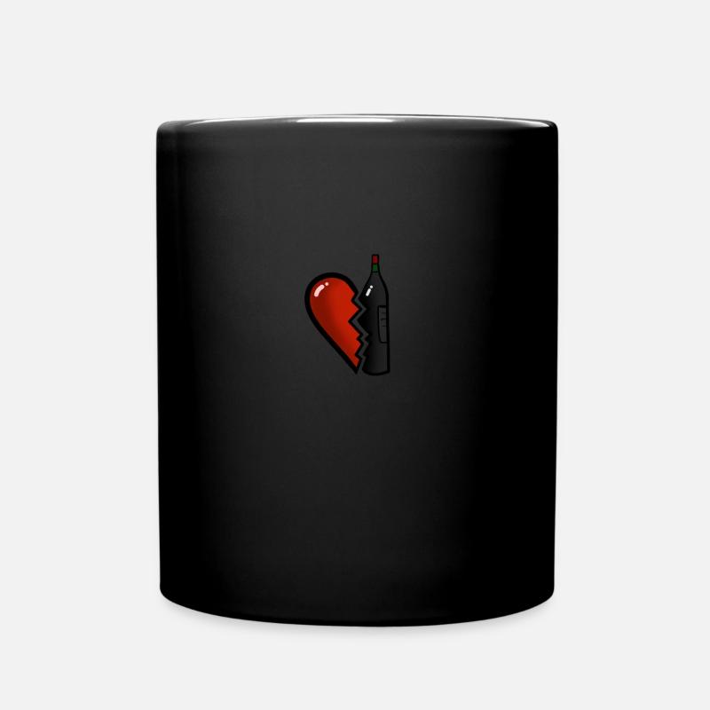 Trennung Geschenk TShirt I Herzschmerz Scheidung - Tasse einfarbig - Schwarz