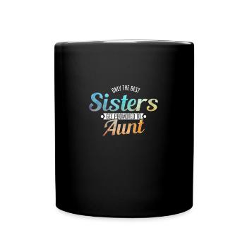 Sisters Promoted To Aunt New Aunt Baby Shower - Mug uni - noir - Devant
