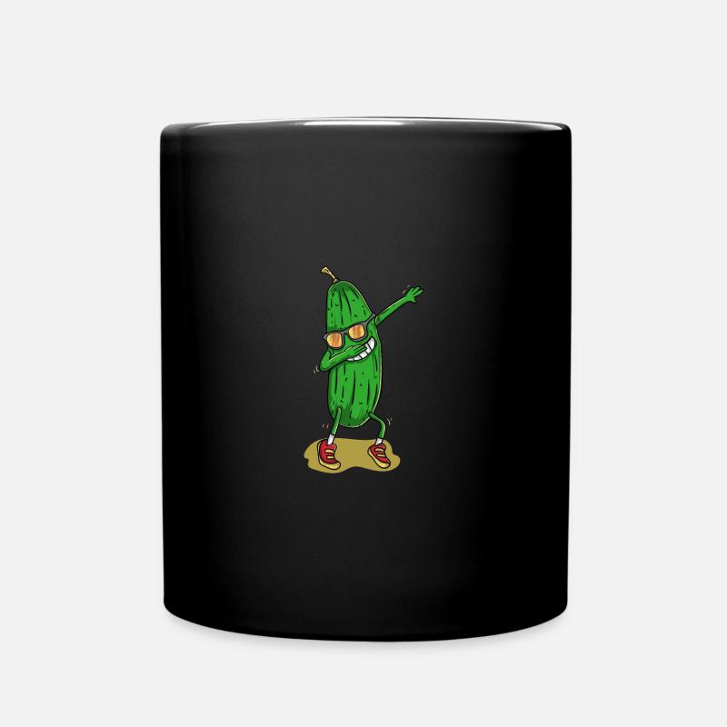 pickles pickle ornament dabbing funny design - Mug uni - noir