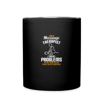 Massage therapist gifts Massage therapy solve - Mug uni - noir - Devant