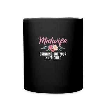 Soulever la sage-femme de la sage-femme de la - Mug uni - noir - Devant